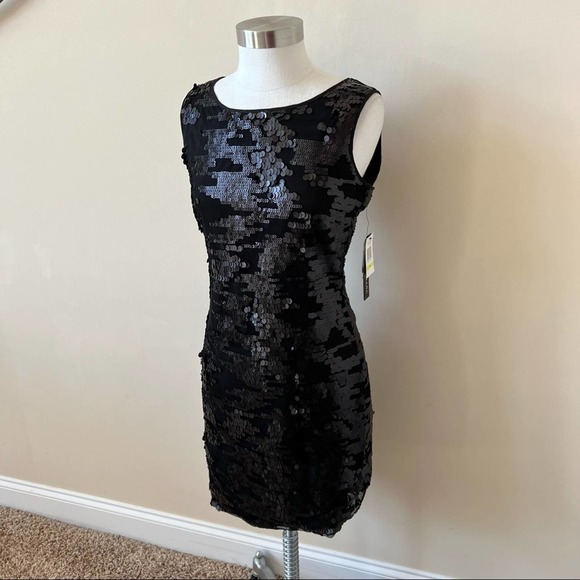 Andrew Marc Dresses & Skirts - New! Andrew Marc Sequin Sleeveless Sheath Cocktail Party Dress Black NWT 5075